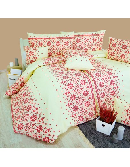 obliecky_bavlnene_etno_kremovo_bordove_emi