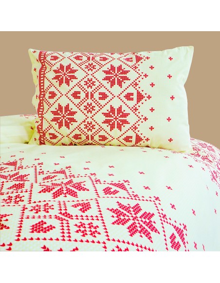 obliecky_bavlnene_etno_kremovo_bordove_emi