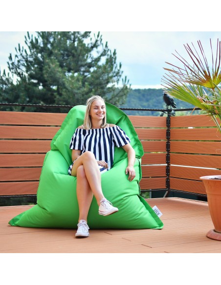 sedací vak vankúš zelený