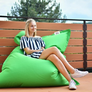 sedací vak vankúš zelený