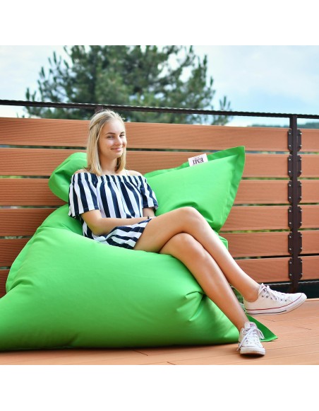 sedací vak vankúš zelený
