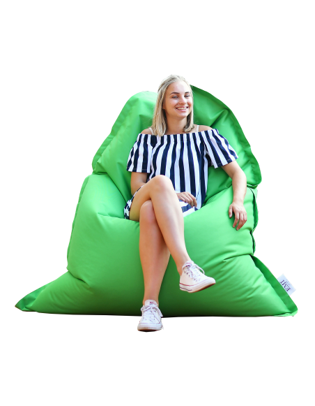 sedací vak vankúš zelený