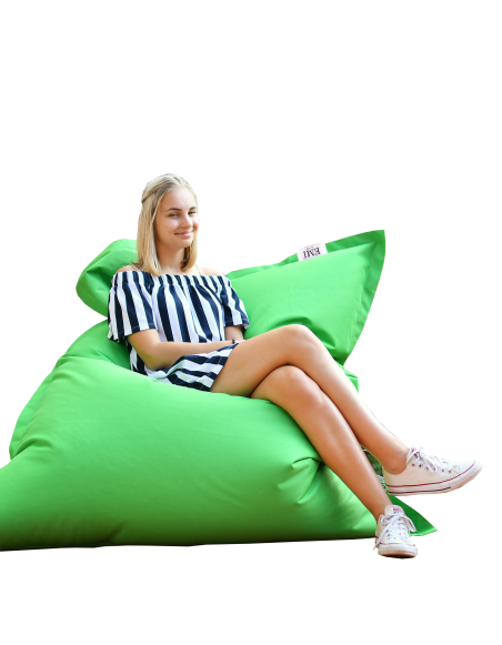 sedací vak vankúš zelený