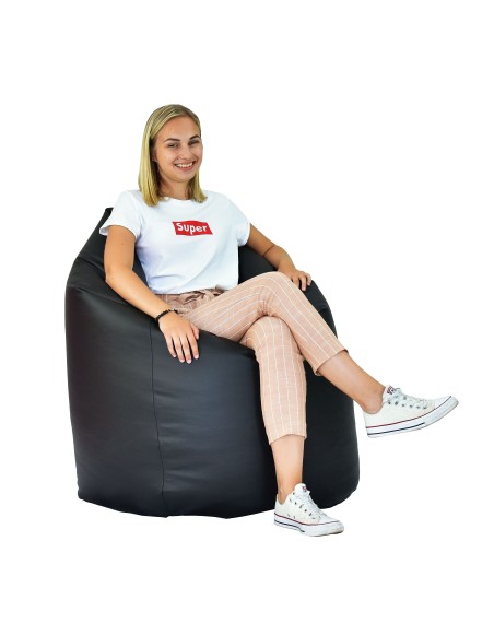 Sedací vak hruška čierna