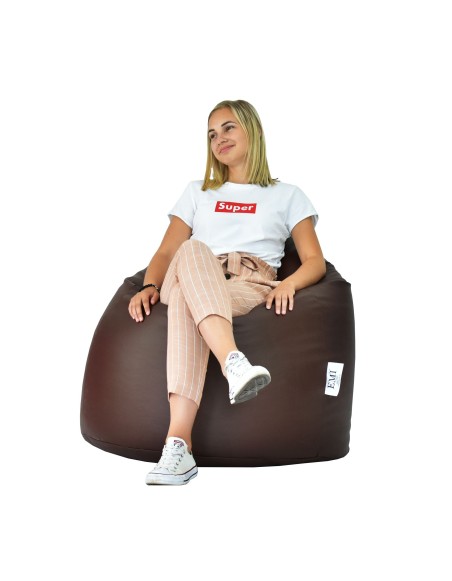 Sedací vak hruška svetlohnedá