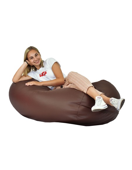 Sedací vak hruška svetlohnedá