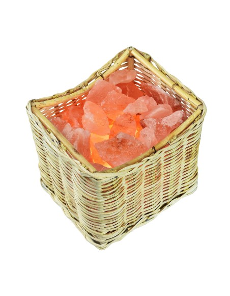 Soľná lampa košík