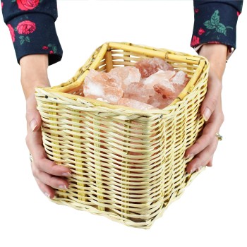 Soľná lampa košík