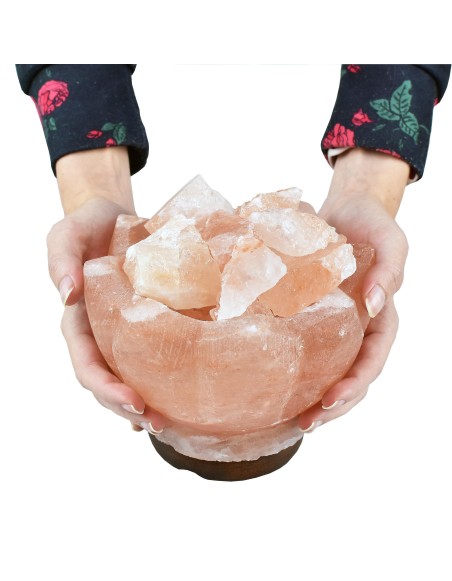 Soľná lampa ruža 2,8 kg