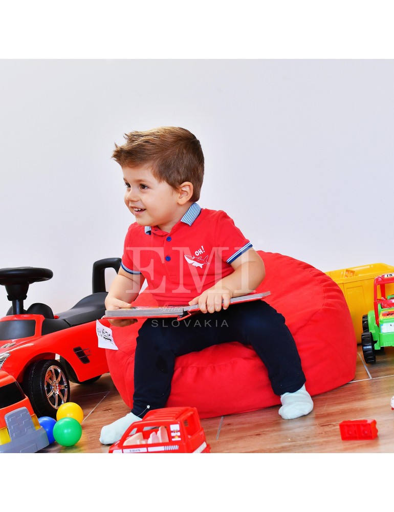 Sedací vak leňošník červený EMI
