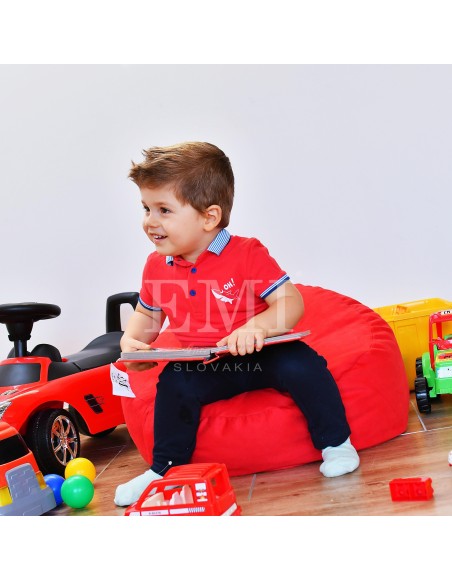 Sedací vak leňošník červený EMI