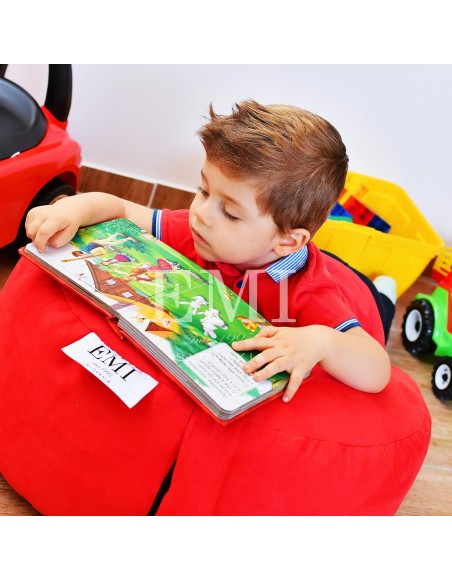 Sedací vak leňošník červený EMI