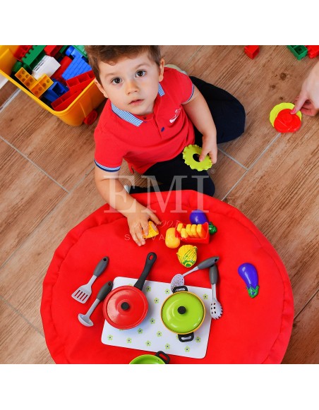 Sedací vak leňošník červený EMI