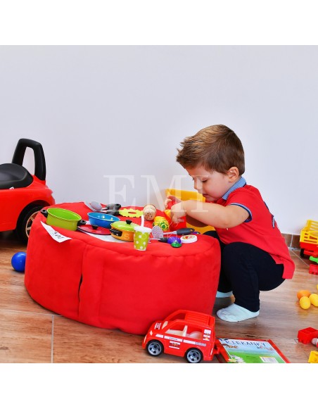 Sedací vak leňošník červený EMI