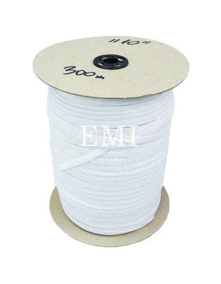 Textilná guma prádlová biela šírka 1cm