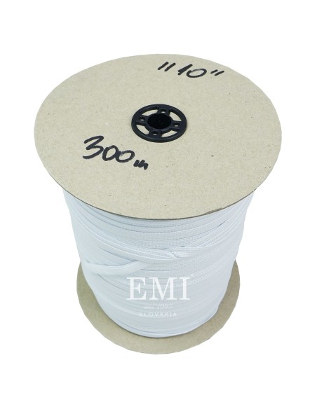 Textilná guma prádlová biela šírka 1cm