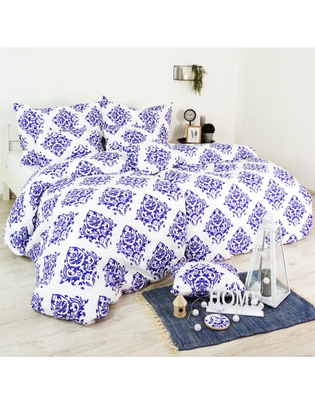 Látka metráž 100% bavlna delux Atény modré