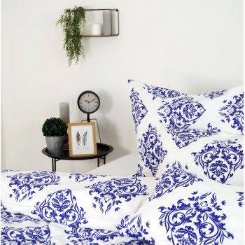 Látka metráž 100% bavlna delux Atény modré