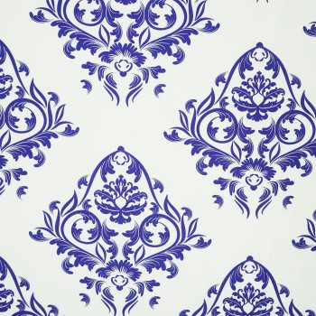 Látka metráž 100% bavlna delux Atény modré