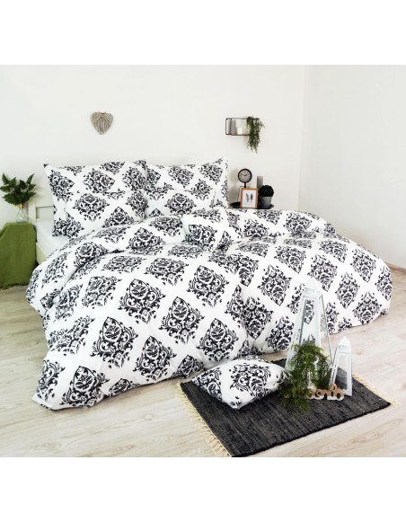 Látka metráž 100% bavlna delux Atény čierne