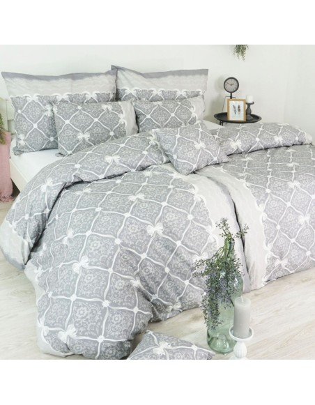 Látka metráž 100% bavlna delux Vintage sivé