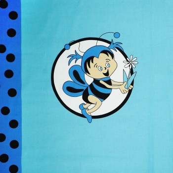 Látka metráž bavlna 100 % Don Včielky modré CNM