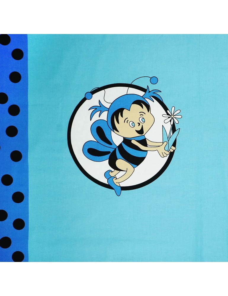 Látka metráž bavlna 100 % Don Včielky modré CNM