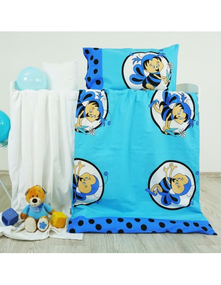 Látka metráž bavlna 100 % Don Včielky modré CNM