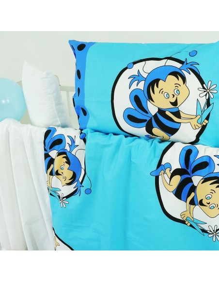 Látka metráž bavlna 100 % Don Včielky modré CNM