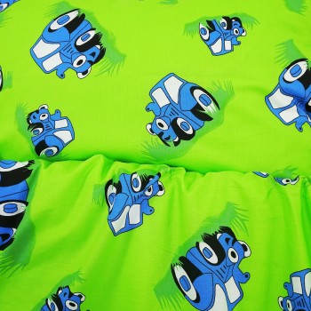 Látka metráž bavlna 100 % Don Traktor zelené CNM