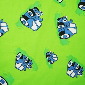 Látka metráž bavlna 100 % Don Traktor zelené CNM