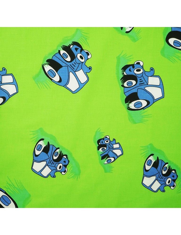 Látka metráž bavlna 100 % Don Traktor zelené CNM