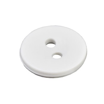 gombík mangľovací plastový biely