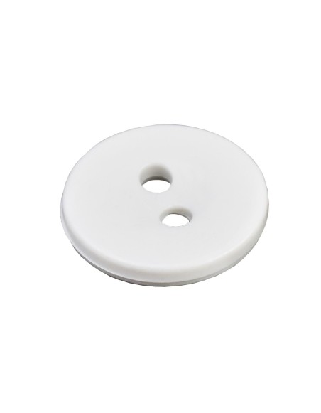 gombík mangľovací plastový biely