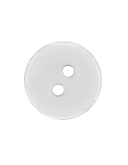 gombík mangľovací plastový biely