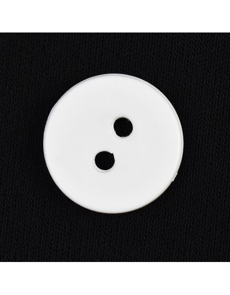 gombík mangľovací plastový biely