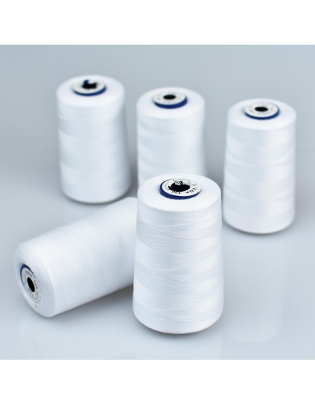 biela polyestérová niť na ručné aj strojové šitie