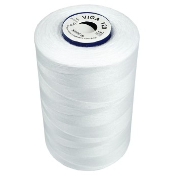 biela polyestérová niť na ručné aj strojové šitie