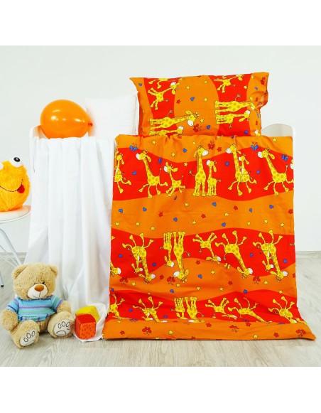 Látka metráž bavlna 100 % Don Žirafky červené CNM