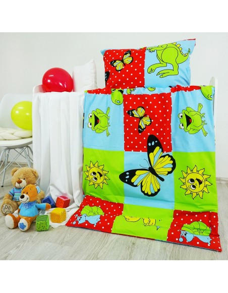 Látka metráž bavlna 100 % delux Zvieratká modré