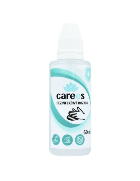 Dezinfekčný roztok na ruky 60 ml s dávkovačom CAREES
