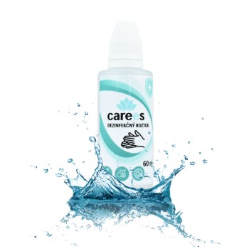 Dezinfekčný roztok na ruky 60 ml s dávkovačom CAREES