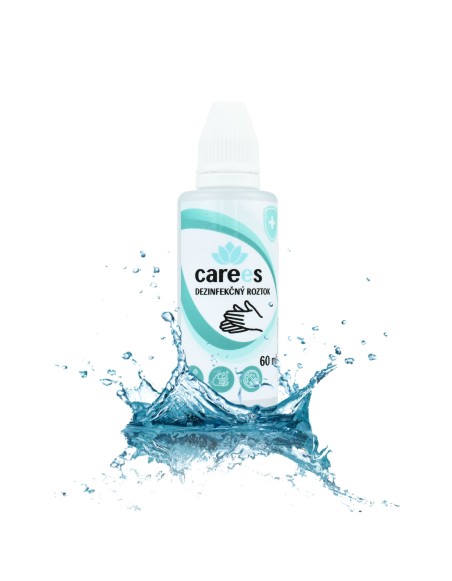 Dezinfekčný roztok na ruky 60 ml s dávkovačom CAREES
