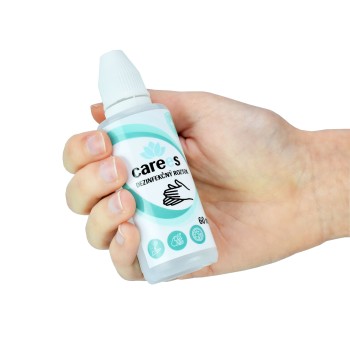 Dezinfekčný roztok na ruky 60 ml s dávkovačom CAREES