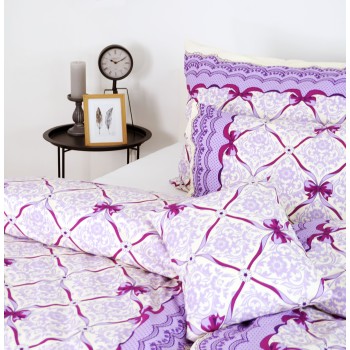 Látka metráž 100% bavlna delux Vintage fialové