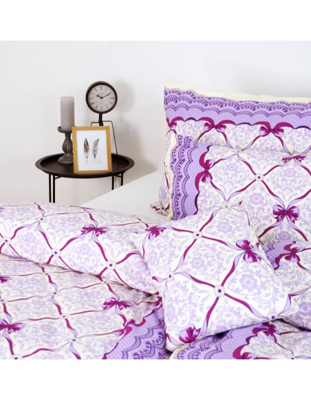 Látka metráž 100% bavlna delux Vintage fialové