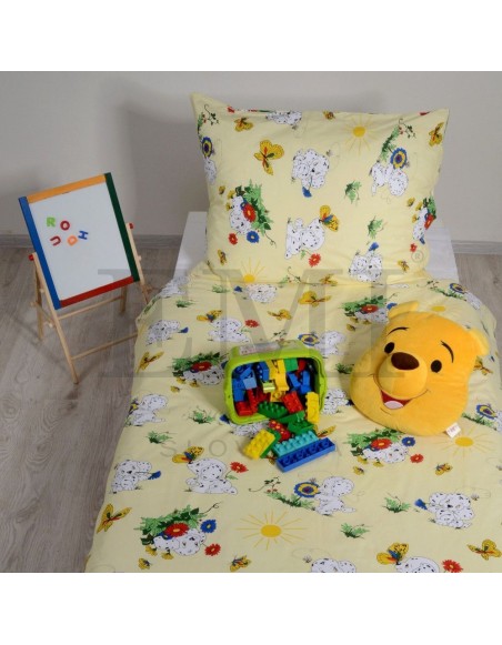 Látka metráž bavlna 100 % Don Dalmatínec žltý CNM