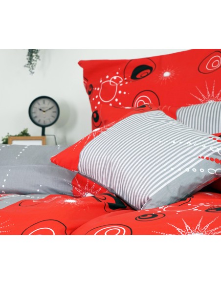 Látka metráž 100% bavlna delux Tilia červené