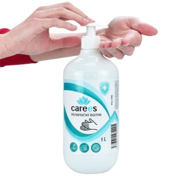 Dezinfekčný roztok na ruky 1000 ml s dávkovačom CAREES