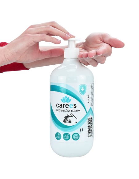 Dezinfekčný roztok na ruky 1000 ml s dávkovačom CAREES